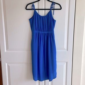 Madewell Blue Silk Slip Dress Size 4